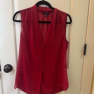 Le chateau Red Sleeveless Blouse